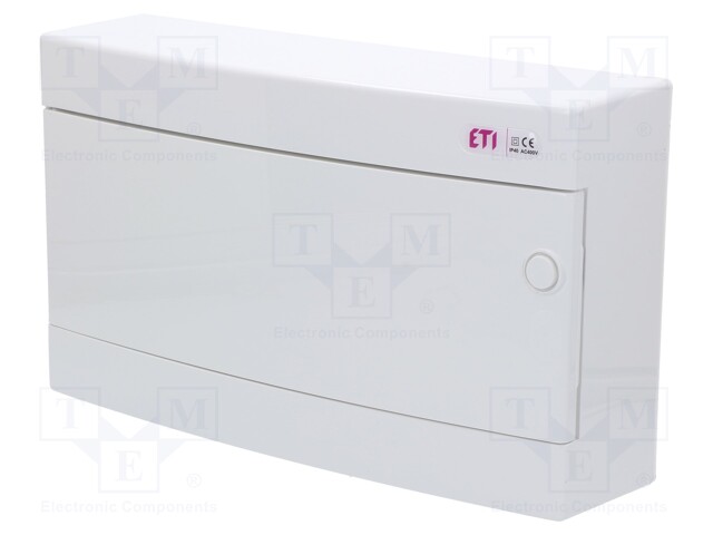 Enclosure: for modular components; IP40; white; No.of mod: 18