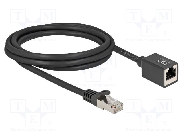 Extender Ethernet; S/FTP; Cat: 6a; RJ45 socket,RJ45 plug; 2m; LSZH