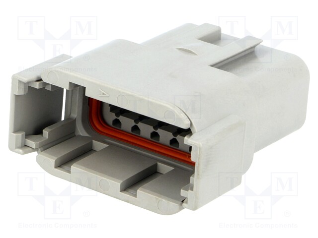 Connector: wire-wire; DTM; plug; male; PIN: 12; IP68; Locking: latch