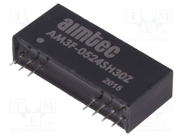 Converter: DC/DC; 3W; Uin: 4.5÷5.5V; 24VDC; Iout: 125mA; SIP12; 10.7g