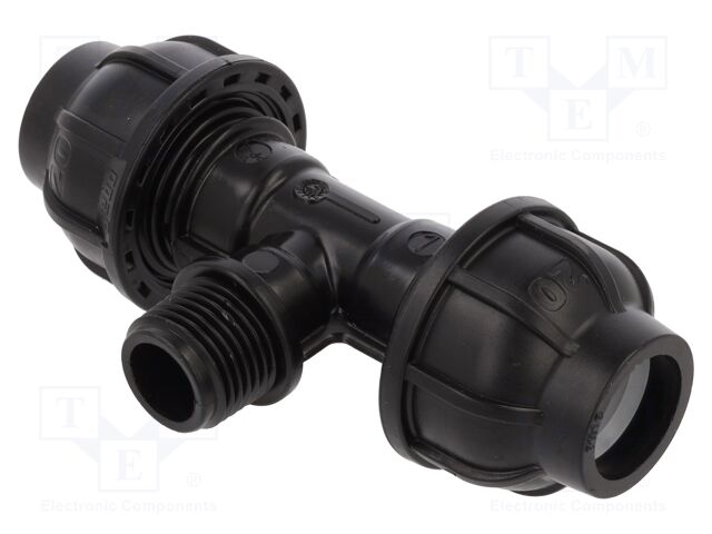 Splice terminal: clamping; for PE pipes; Plast; Medium: water