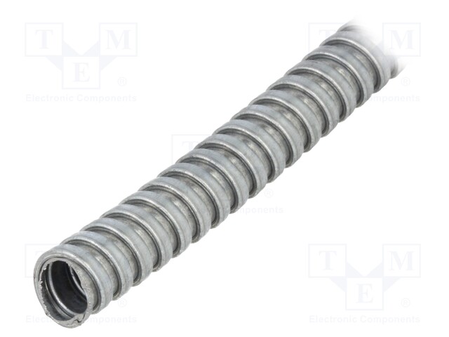 Protective tube; zinc-plated steel,galvanised steel; natural