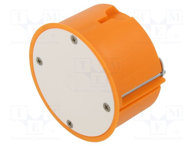 Enclosure: junction box; Ø: 74mm; plaster embedded; D: 50mm