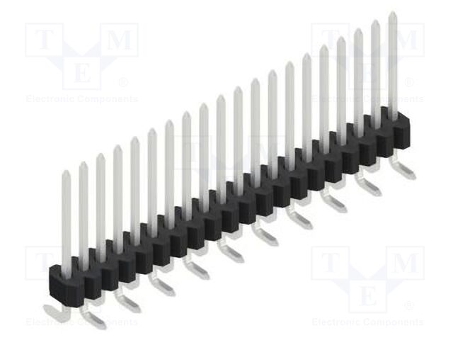 Connector: pin strips; pin header; male; PIN: 20; 1.27mm; SMT; 1x20