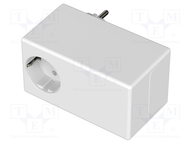 Enclosure: for power supplies; X: 65mm; Y: 120mm; Z: 66mm; white