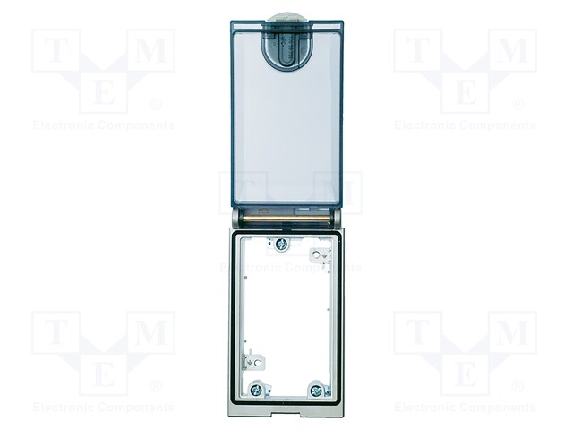 Single Frame, Ni plated, plastic cover