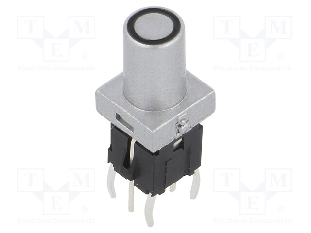 Switch: keypad; Pos: 2; SPST-NO; 0.05A/12VDC; silver; Illumin: LED