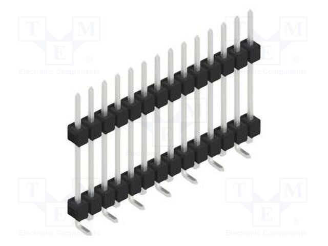 Connector: pin strips; pin header; male; PIN: 14; 2.54mm; SMT; 1x14