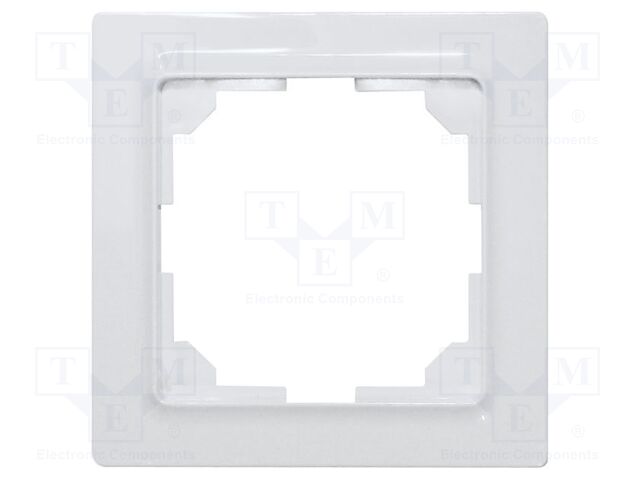 Mounting frame; intelligent house; E-Design55; white glossy
