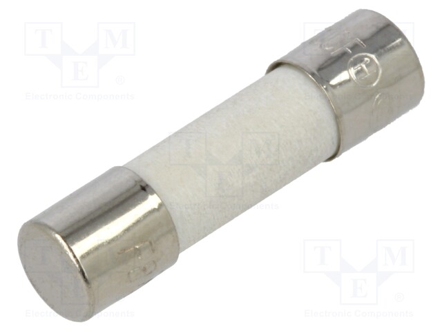 Fuse: fuse; 8A; 250VAC; ceramic; 20x5mm; brass; bulk; nickel plated