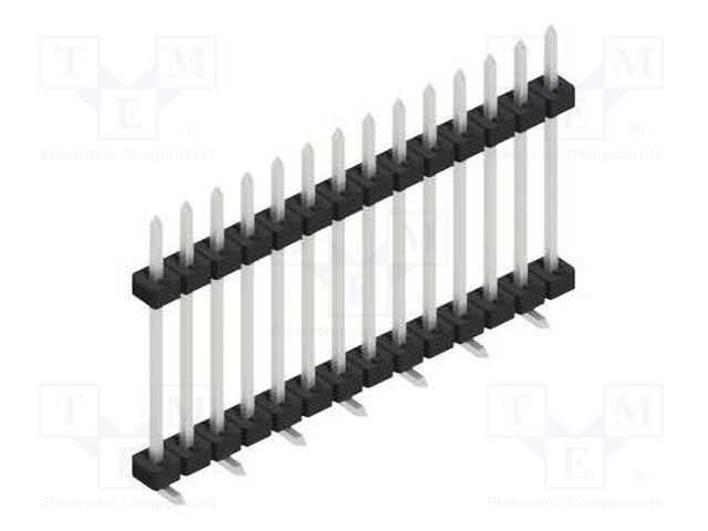 Connector: pin strips; pin header; male; PIN: 14; 2mm; SMT; 1x14