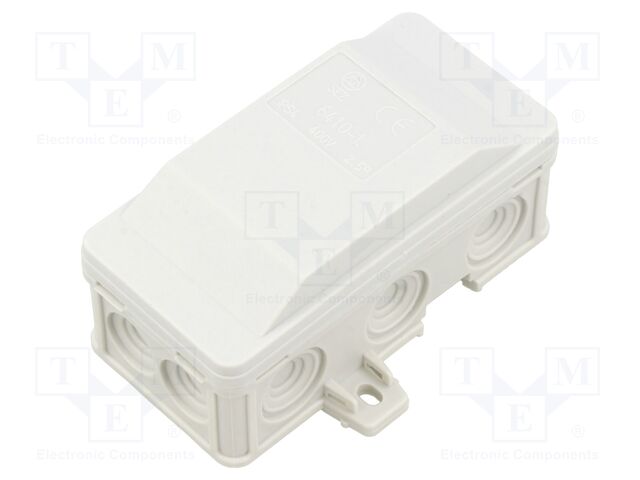 Enclosure: junction box; X: 45mm; Y: 40mm; Z: 90mm; wall mount; IP54