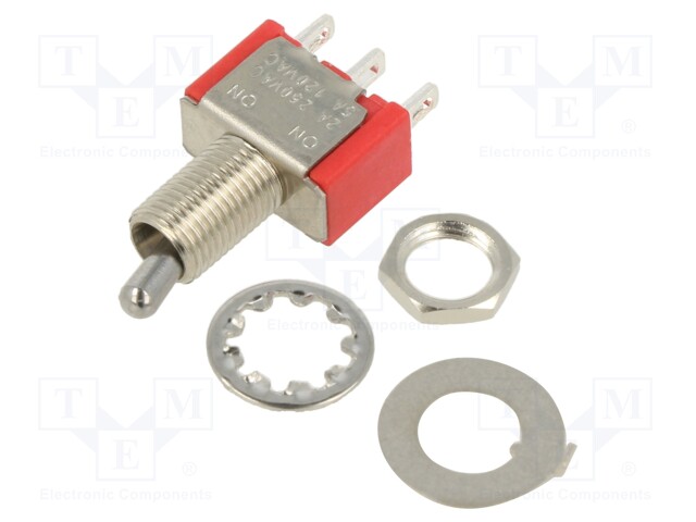 SWITCH, TOGGLE, SPDT, 5A, 120VAC, 28VDC