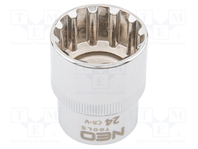 Socket; socket spanner,spline (12-angles); 24mm; 1/2"