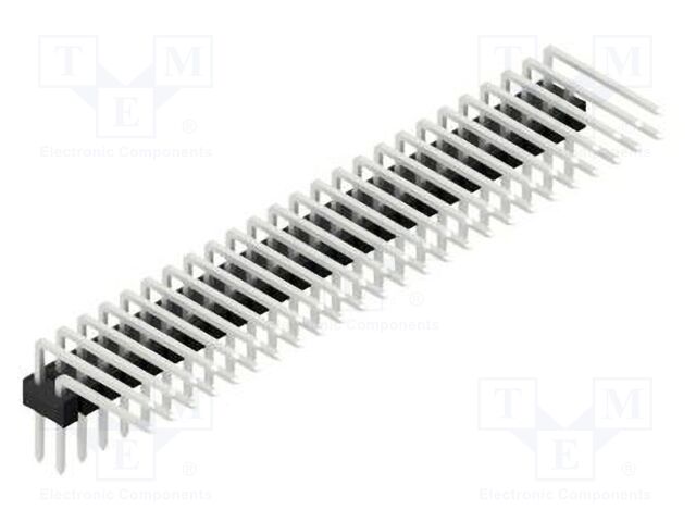 Connector: pin strips; pin header; male; PIN: 50; 2.54mm; THT; 2x25