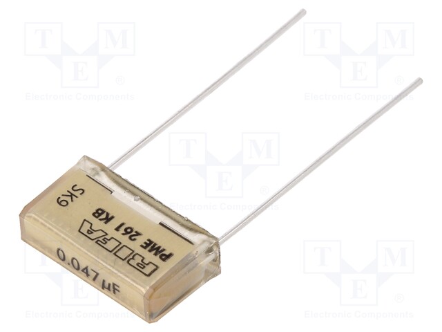Capacitor: paper; 47nF; 220VAC; 15.2mm; ±10%; THT; Series: PME261