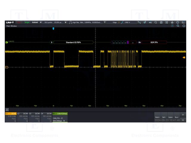 Test acces: expansion option; for oscilloscopes