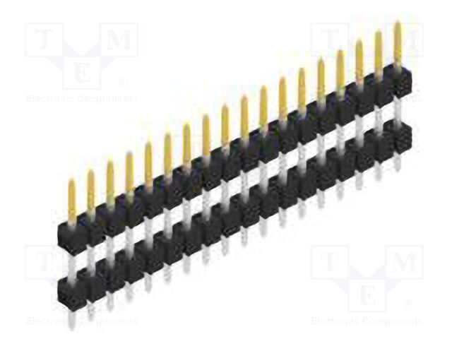 Connector: pin strips; pin header; male; PIN: 18; 2.54mm; THT; 1x18