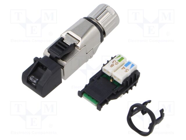 Connector: RJ45; plug; PIN: 8; Cat: 6a; shielded; Layout: 8p8c; IDC