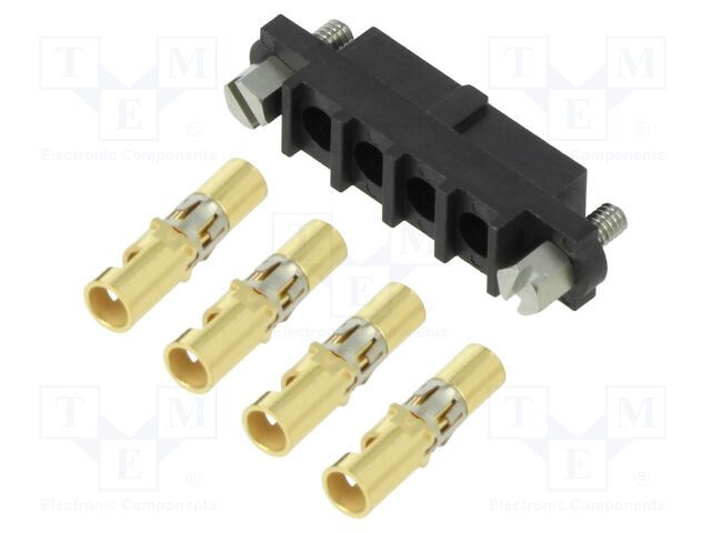 Connector: wire-wire/PCB; plug; female; PIN: 4; Datamate; 20A; 4mm