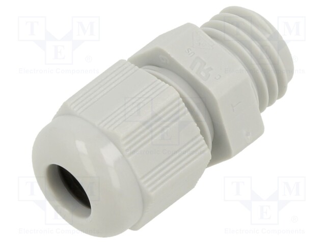 Cable gland; M12; 1.5; IP68; polyamide; grey