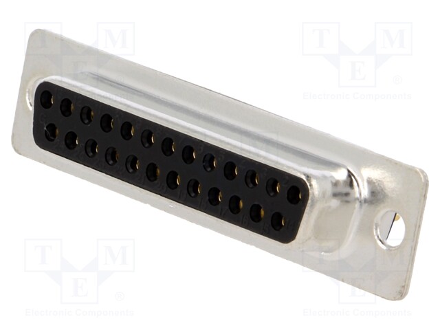 D-Sub; PIN: 25; socket; female; turned contacts; straight; THT