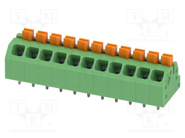 Connector: PCB terminal block; terminal; SPTAF 1; 16A; 320V; green