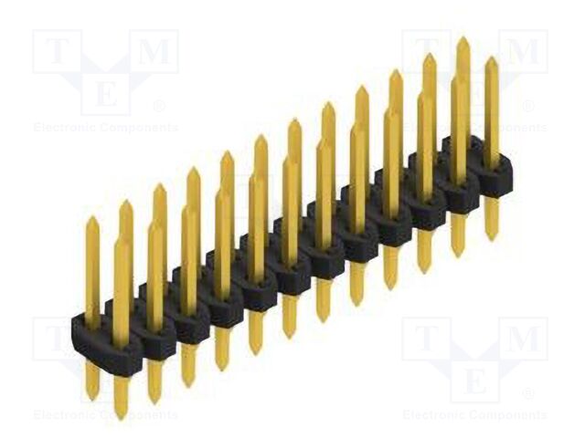 Connector: pin strips; pin header; male; PIN: 24; 2mm; THT; 2x12