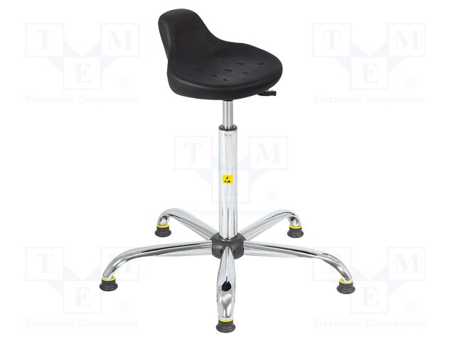 Stool; ESD; Seat dim: 330x230mm; 550÷800mm; Rsurf: 0.1÷1MΩ