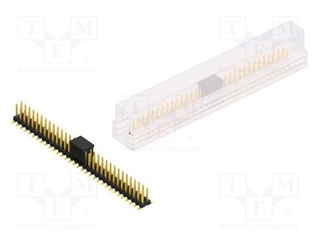 Connector: pin strips; pin header; male; PIN: 64; 2.54mm; SMT; 2x32