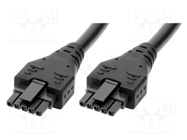 Cable; Micro-Fit 3.0; female; PIN: 5; Len: 1m; 8.5A; Insulation: PVC