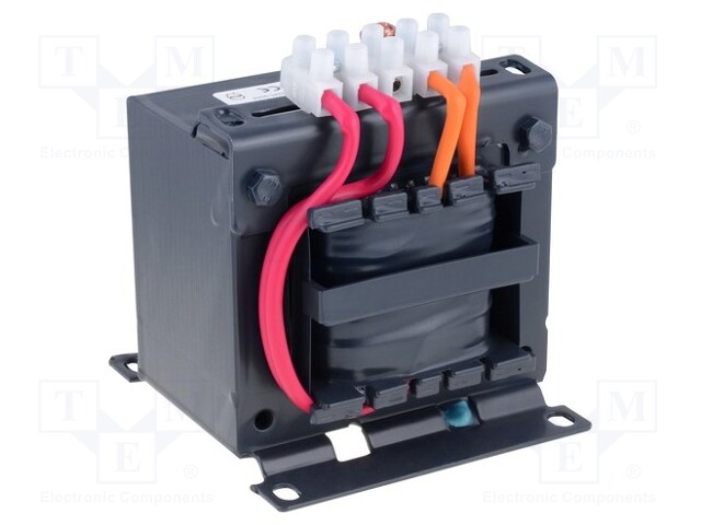 Transformer: mains; 200VA; 230VAC; 42V; Leads: terminal block; IP00