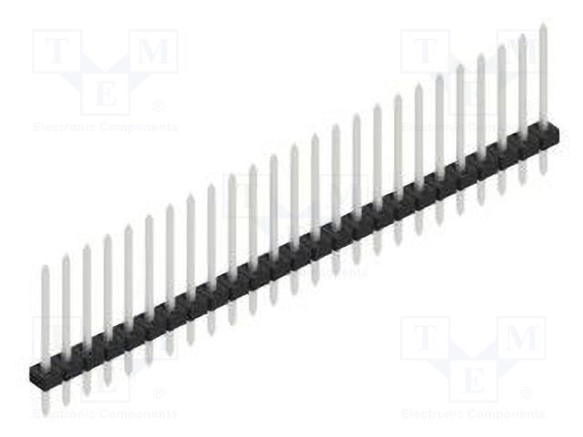 Connector: pin strips; pin header; male; PIN: 25; 2mm; THT; 1x25