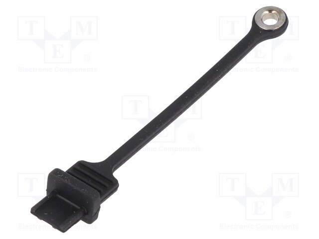 Protection cap; MUSB; Application: USB B mini sockets; black