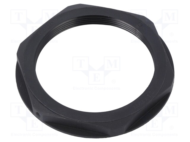 Nut; PG48; polyamide; UL94V-2; 70mm; black; -20÷100°C; Thread: PG