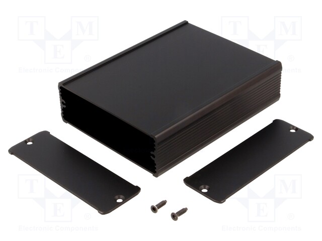 Enclosure: with panel; TUF; X: 94mm; Y: 120mm; Z: 32mm; aluminium
