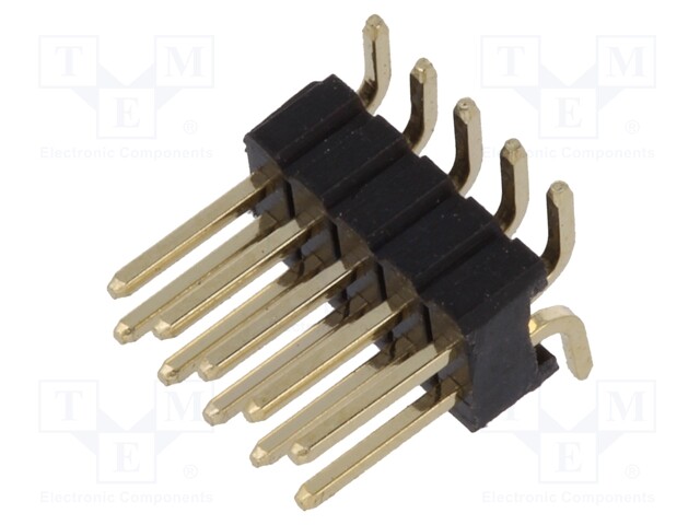 Pin header; pin strips; male; PIN: 10; vertical; 1.27mm; SMT; 2x5