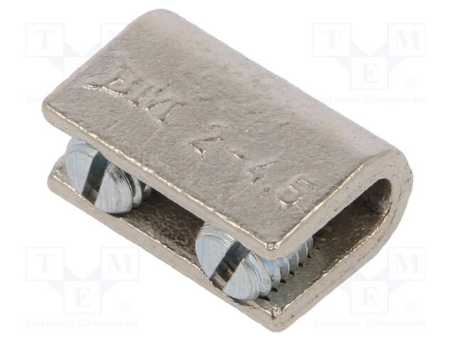 16mm2; screw terminal; for cable; straight; Mat: brass; ways: 1