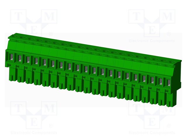 Connector: pluggable terminal block; plug; female; angled 90°