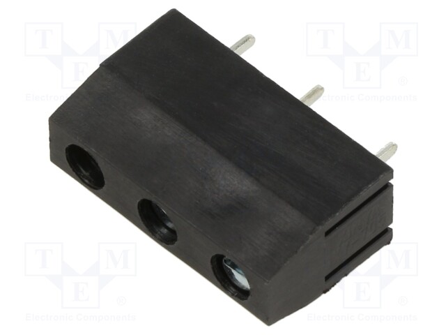 PCB terminal block; angled 90°; 7.5mm; ways: 3; on PCBs; terminal