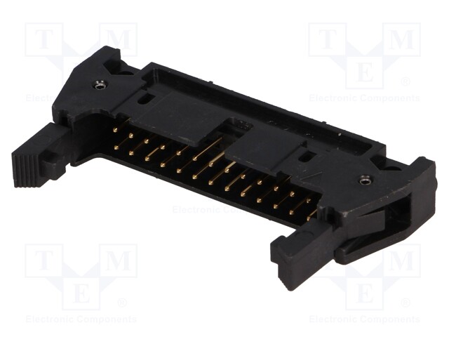 Socket; IDC; male; PIN: 26; straight; with ejector; THT; gold-plated