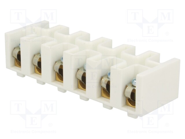 Terminal block; screw terminal; ways: 6; 16mm2; terminals: 12; 500V