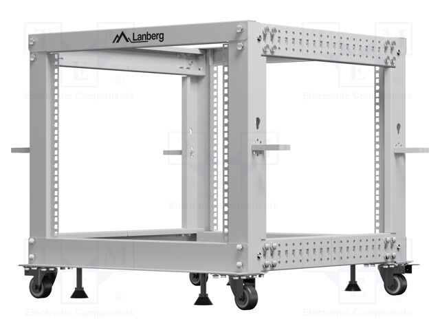 Enclosure: rack cabinet; Standard: 19"; 9U; grey; Z: 657mm; X: 600mm
