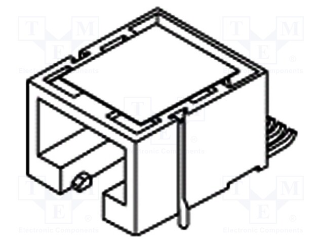 Socket; RJ12; PIN: 6; low profile; Layout: 6p6c; SMT; straight