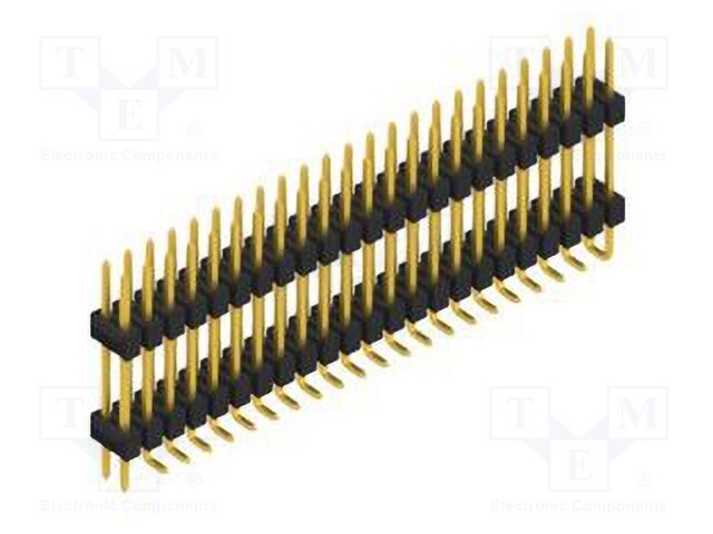 Connector: pin strips; pin header; male; PIN: 46; 2.54mm; SMT; 2x23