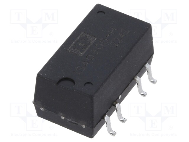 Isolated Board Mount DC/DC Converter, 3kV Isolation, ITE, 2 Output, 1 W, 5 V, 100 mA, -5 V