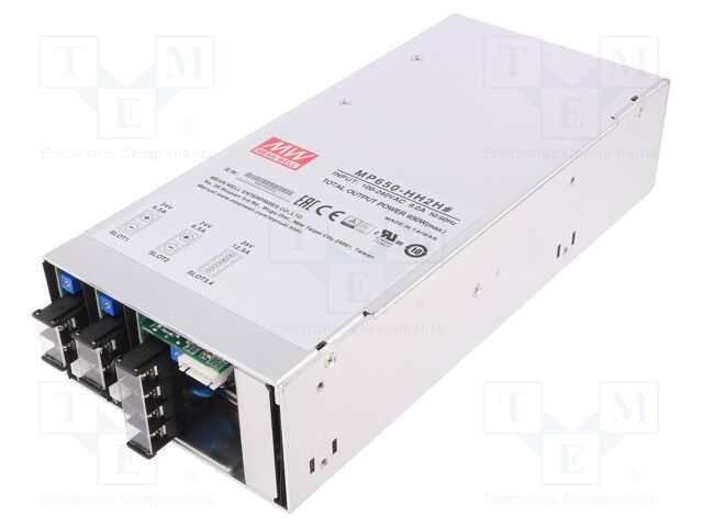 Power supply: switching; for building in; 458W; 24VDC; 6.5A
