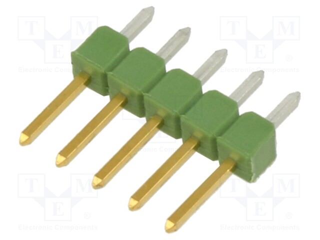 Pin header; pin strips; AMPMODU MOD II; male; PIN: 5; straight