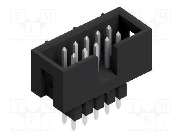Connector: pin strips; pin header; male; PIN: 10; 2.54mm; THT; 2x5
