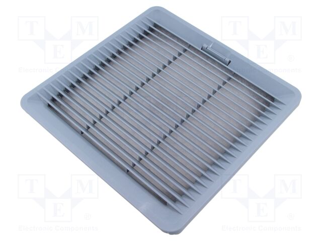 Ventilation grille; Cutout: 177x177mm; IP54; grey; UL94V-0